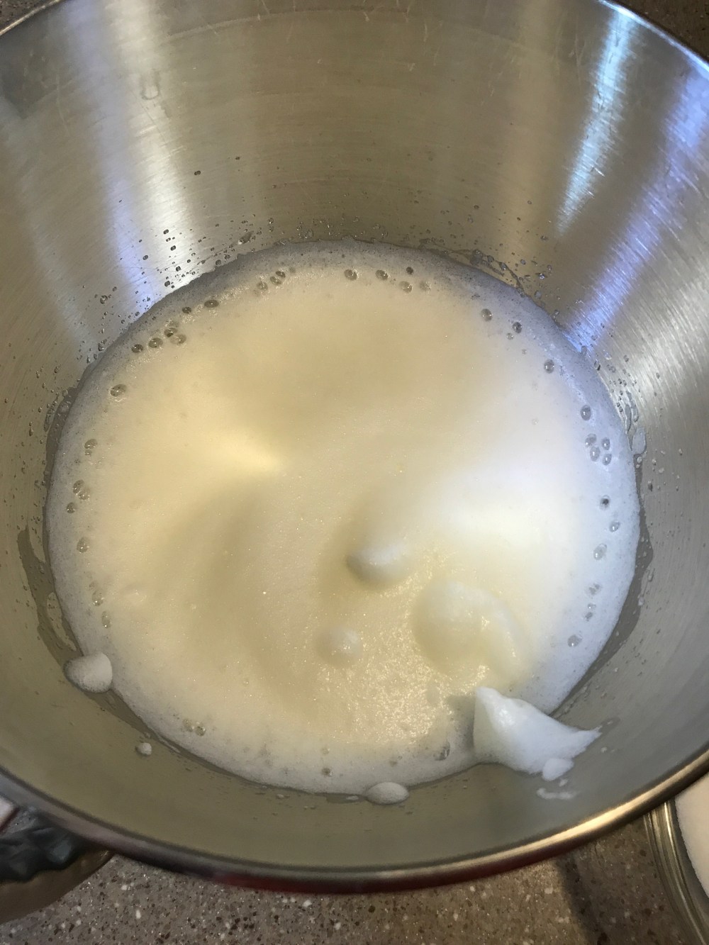 foamy egg whites!
