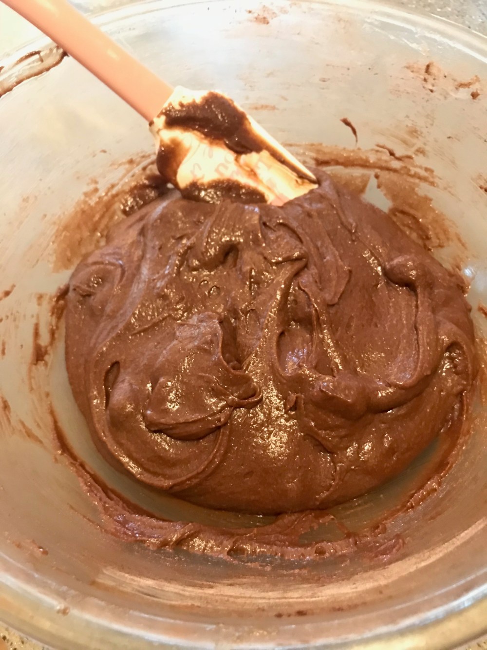 finished brownie batter!