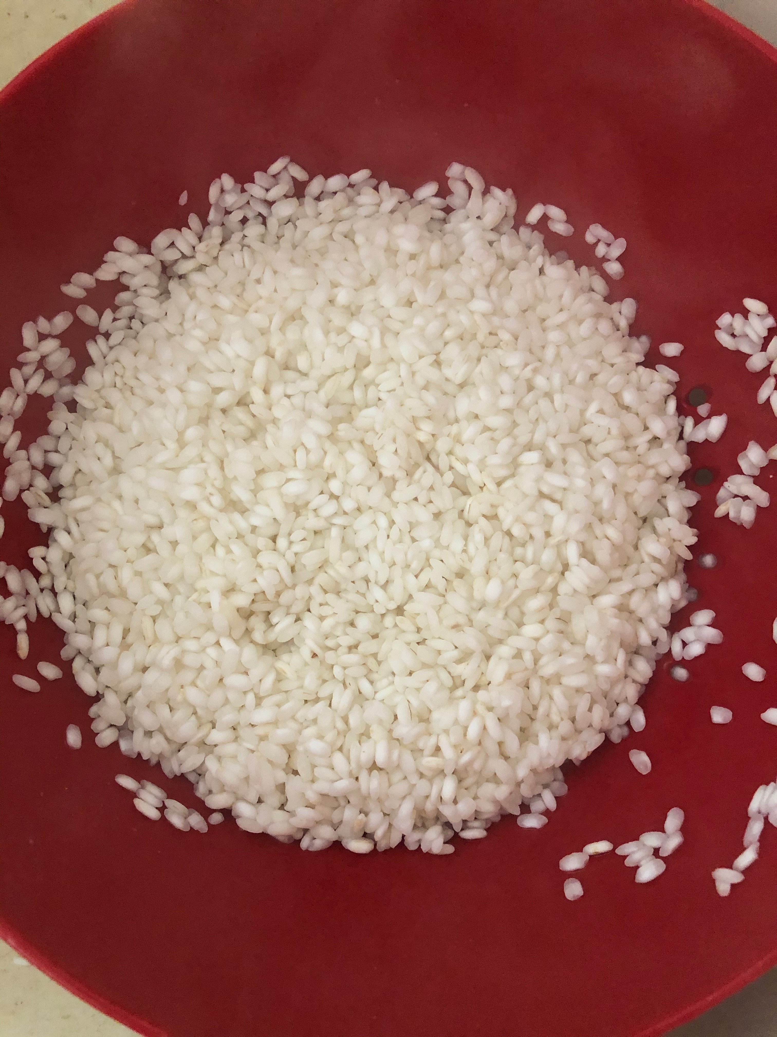 blanched rice